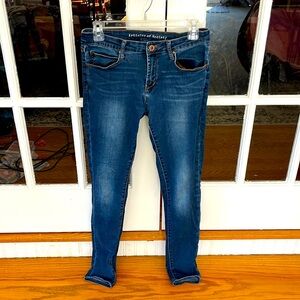 Articles of Society dark wash mid rise skinny jeans